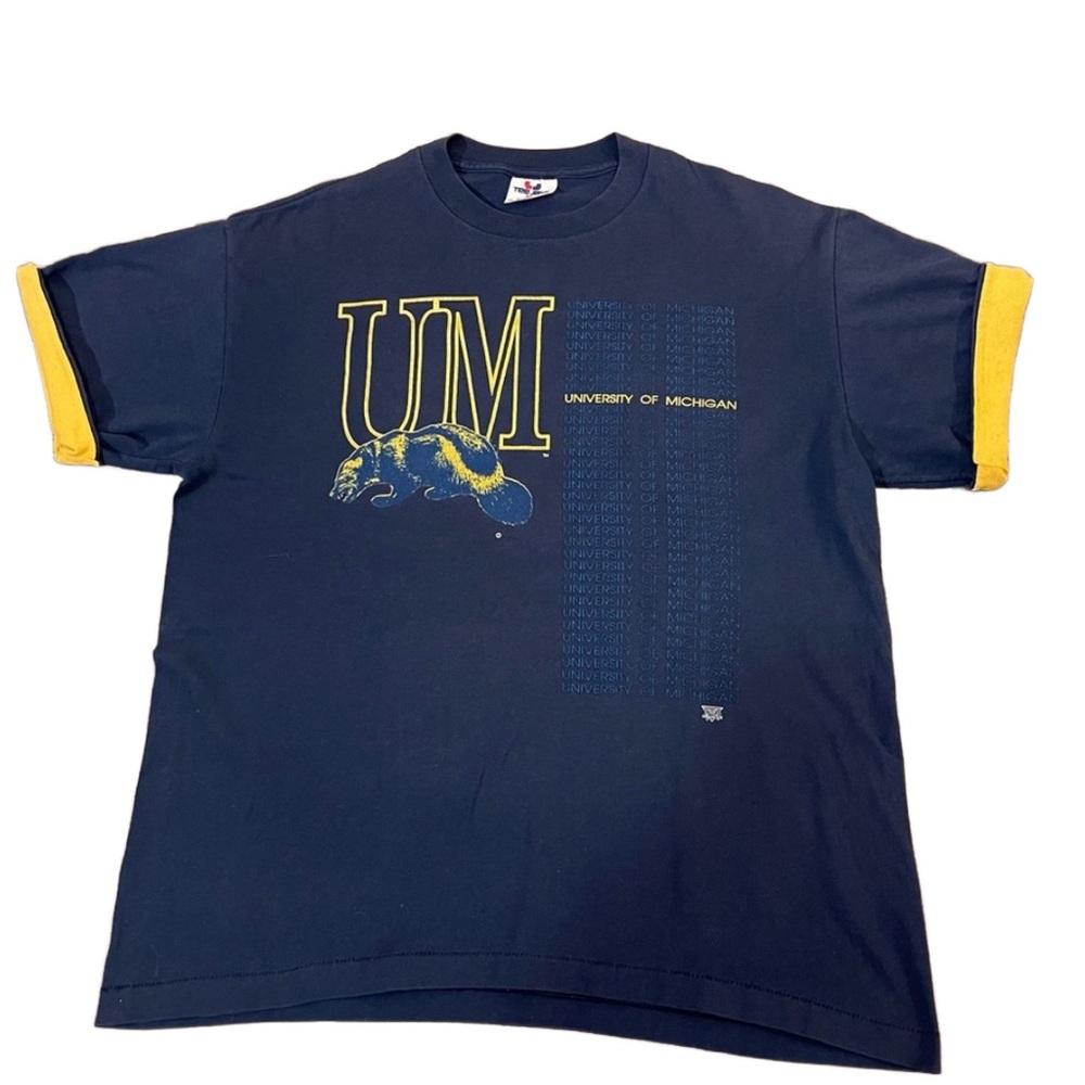 Vintage University Of Michigan T Shirt XL Tee Jays 80s Single Stitch